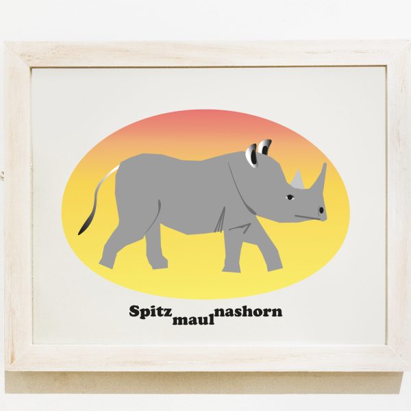 Grafikdesign Illustrator Nashorn