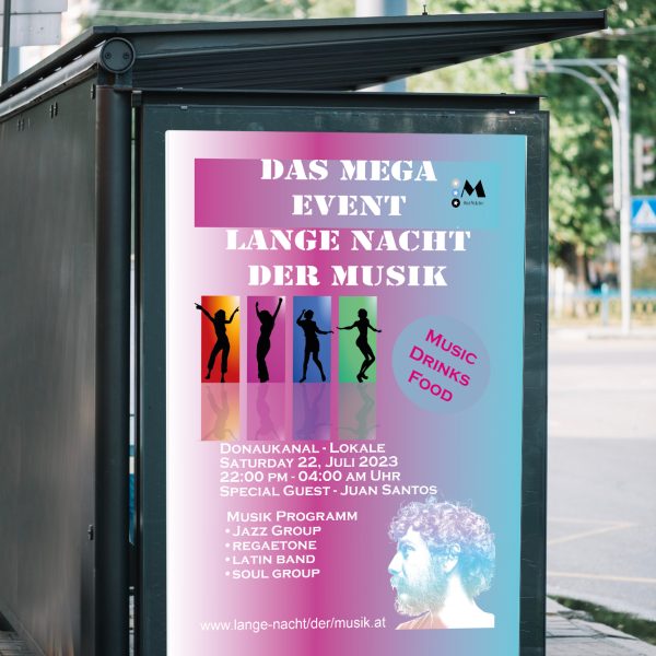 Streetfestival Werbeplakat InDesign